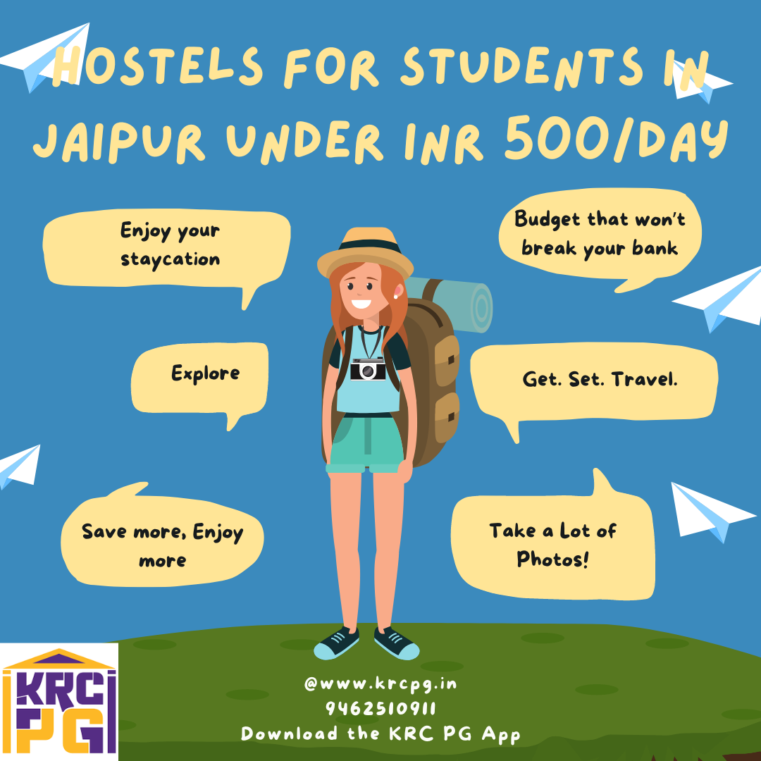 HOSTELS FOR STUDENTS IN JAIPUR UNDER INR 500 PER DAY