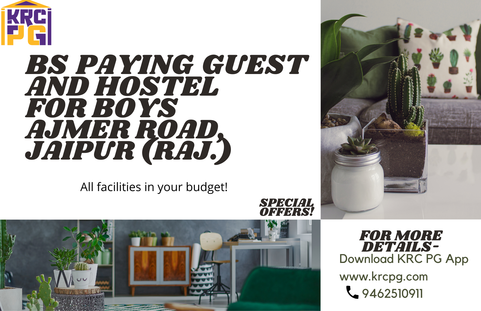 BS PAYING GUEST AND HOSTEL FOR BOYS, AJMER ROAD, JAIPUR